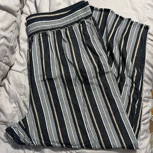 Relaxed Fit Cotton/Linen Pants. Beachy Boho. Comfy Summer Pants. Alfred Dunner